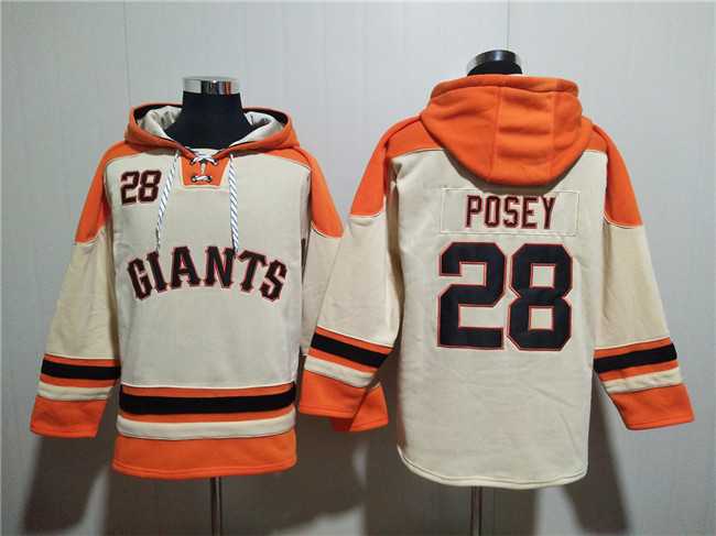 Men's San Francisco Giants #28 Buster Posey Cream Ageless Must-Have Lace-Up Pullover Hoodie,We sell and wholesale Men's San Francisco Giants #28 Buster Posey Cream Ageless Must-Have Lace-Up Pullover Hoodie on line form chian!